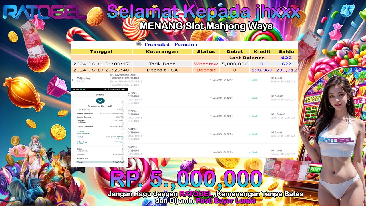 BUKTI JP SLOT MAHJONG WAYS TERPERCAYA DI INDONESIA